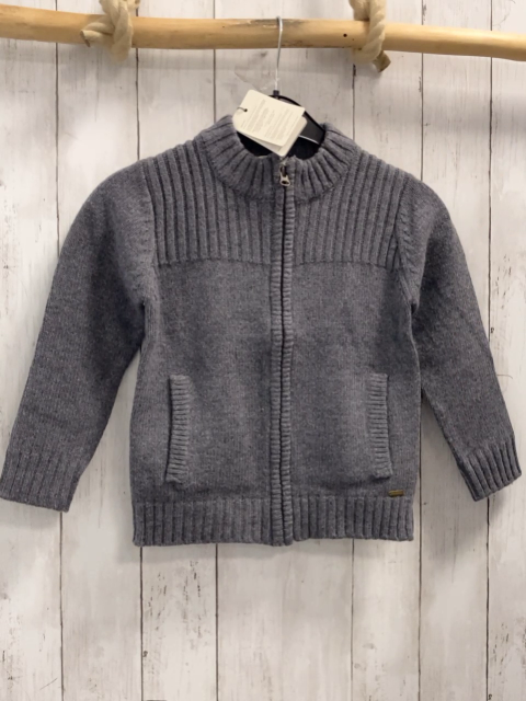 Bellybutton neu Strickjacke Gr. 122  grau 50% Schurwolle 