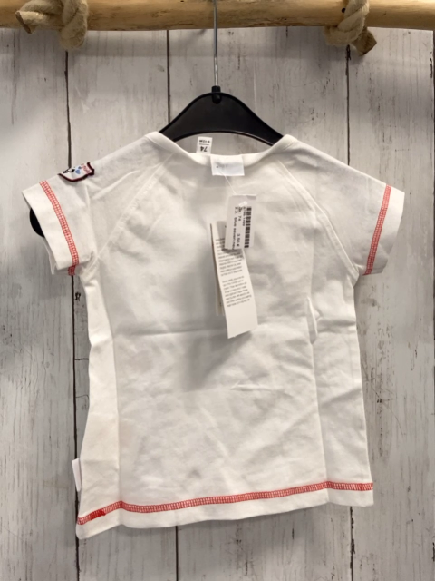 blue seven neu T-Shirt Gr. 74  weiß blaue Schrift rote Herzen Fische 