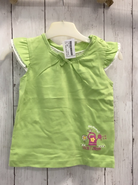 blue seven neu T-Shirt Gr. 68  grün gepunkteter Bund NP 6,90 €