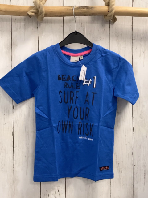 blue seven neu T-Shirt Gr. 104  blau schwarze Schrift