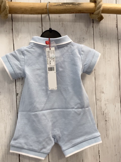 Boboli neu Playsuit Gr. 56  hellblau Kragen weißer Streifen