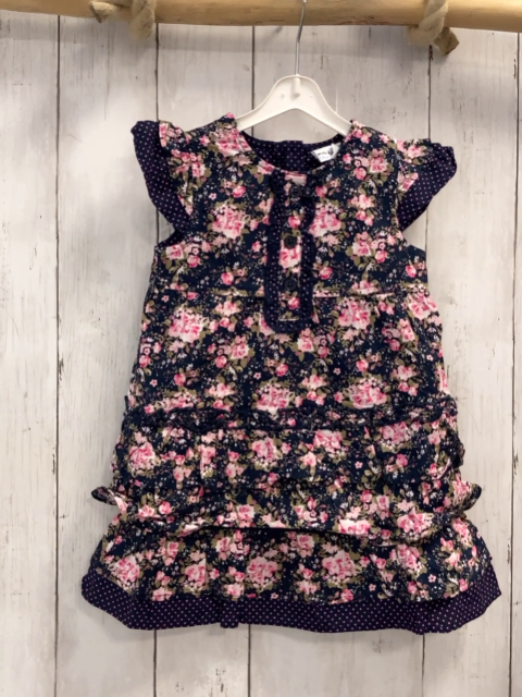 Blue seve neu Kleid Gr. 80  blau Blumen Punkte Rüsschen