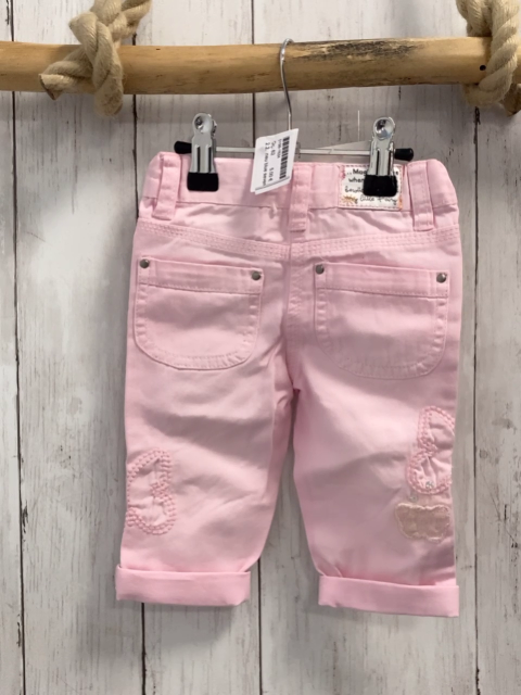 neu blue seven Hose Gr. 62  rosa Jeans Pailetten Bund verstellbar