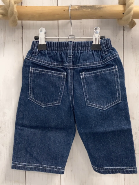 neu Hose Gr. 50  blau Jeans weiße Schrift + Nähte NP 8,99 €