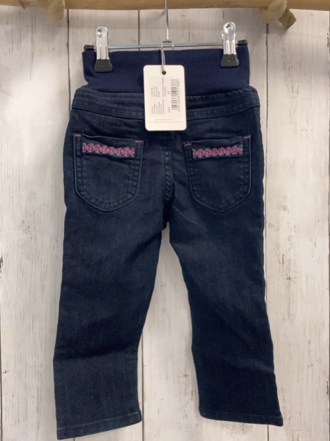 Bellybutton neu Hose Gr. 80  blau Jeans hoher Bund 