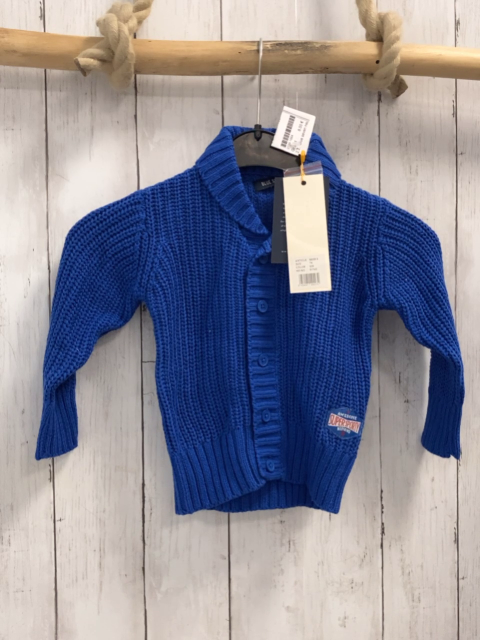 Blue seven neu Strickjacke Gr. 74  blau großer Kragen
