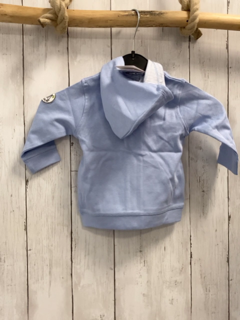 Blue seven neu Sweatjacke Gr. 62  hellblau Schrift Zahl Boot