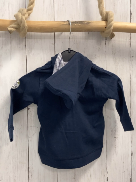 blue seven neu Sweatjacke Gr. 62  dunkelblau hellblaue schrift Zahl Boot