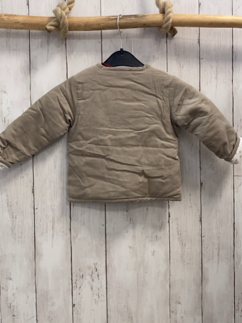 Boboli neu Kordjacke Gr. 80  beige Futter weiß gelbe Sterne gefüttert