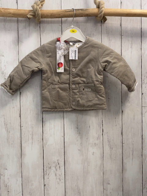 Boboli neu Kordjacke Gr. 68  beige Futter weiß gelbe Sterne gefüttert