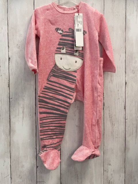 neu Boboli Schlafanzug Gr. 68  himbeerton Zebra Nicky