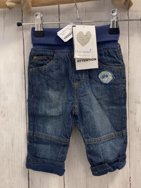 blue seven neu Hose Gr. 56  blau Jeans Dinoaufnäher gefüttert
