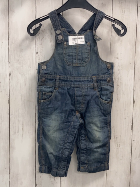 Blue seven neu Latzhose Gr. 68  blau Jeans braune Nähte gefüttert