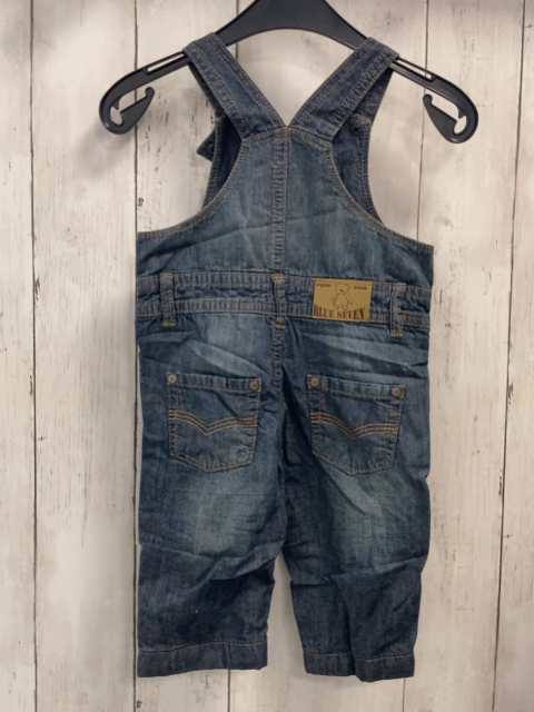 Blue seven neu Latzhose Gr. 68  blau Jeans braune Nähte gefüttert