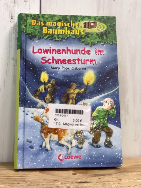 Magisches Baumhas  Buch Lawinenhunde im Schneesturm 