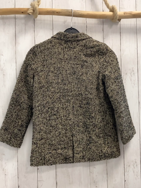 Mango Jacke  Gr. 128  schwarz beige grau meliert wolloptik 