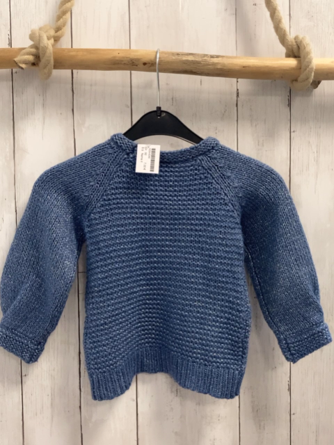 Name it  Pullover  Gr. 92  hellblau silber Glitzer meliert Strick