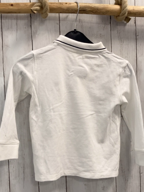 H&M  Poloshirt lang  Gr. 104  weiß 