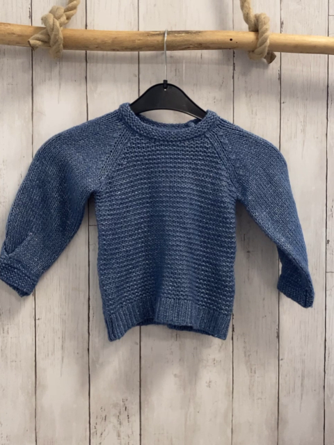 Name it  Pullover  Gr. 92  hellblau silber Glitzerfäden 