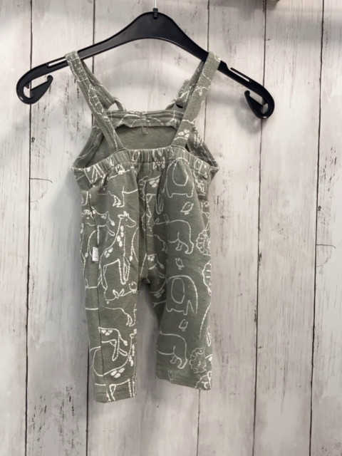  Latzhose Gr. 68  mint weiße Tiere