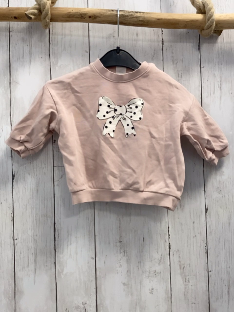 H&M Pullover Gr. 68  rosa Schleife