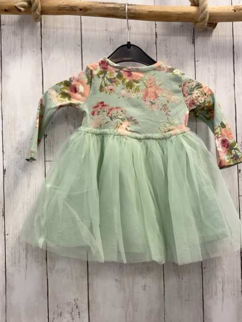 next Kleid Gr. 74  mint Oberteil geblümt Tüllrock 