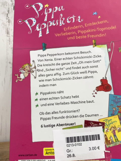   Buch Pippi Pepperkorn und die Schickimicki-Zicke 
