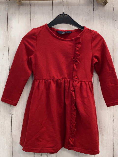   Kleid   Gr. 86  rot Rüschen 