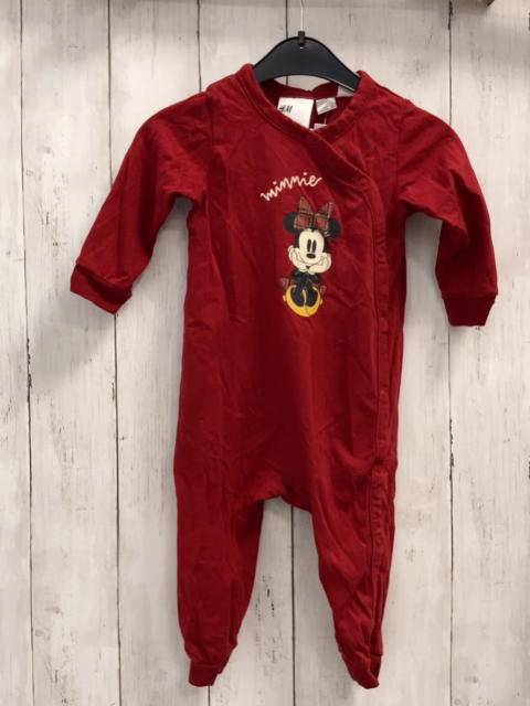 H&M  Schlafanzug  Gr. 74  rot Minnie Mouse 