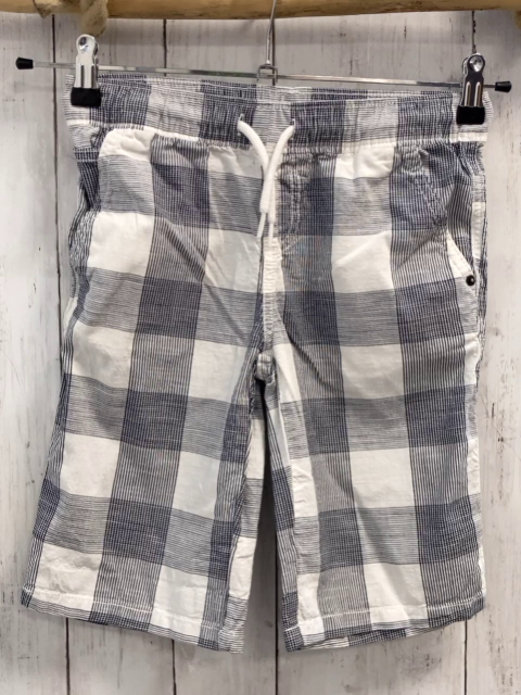   Shorts Gr. 140  grau weiß kariert 