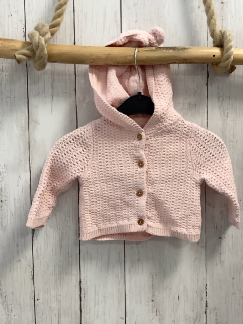 Tommy Bahama  Strickjacke  Gr. 62  rosa Kapuze mit Ohren 