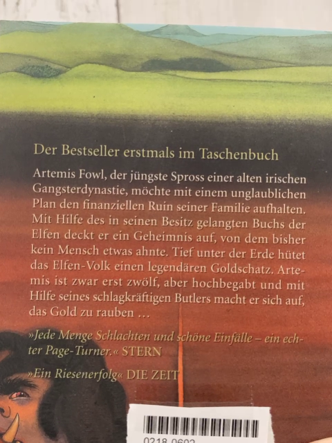  Taschenbuch Artemis Fowl