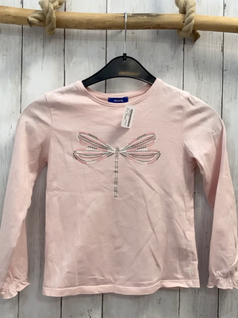 Okaidi  Langarmshirt  Gr. 122  rosa Libelle 