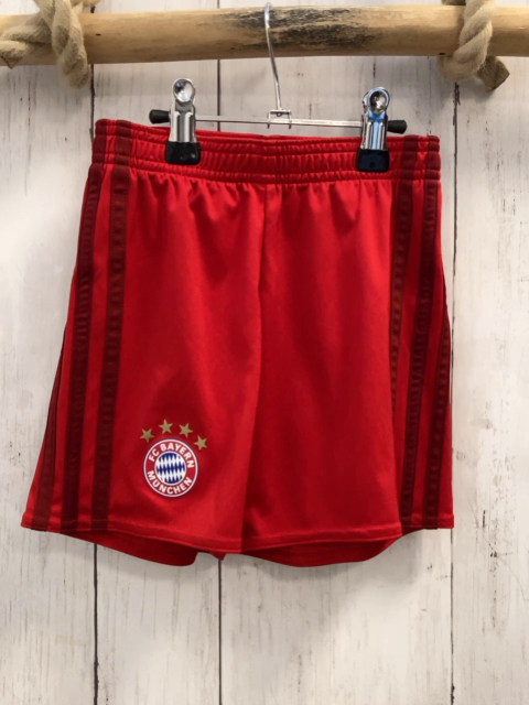 Adidas  Sportshorts  Gr. 110  rot weinrote Seitenstreifen 