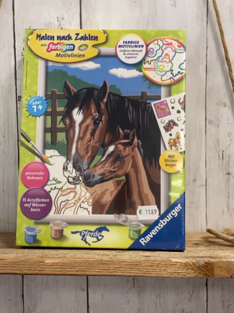 neu  Kreativspiel  Malen nach Zahlen Pferde 