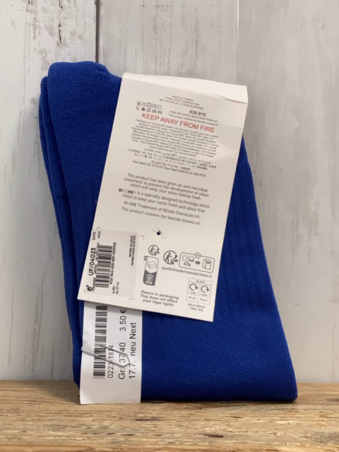 neu Next  Fußballsocken Gr. 37/40  blau 