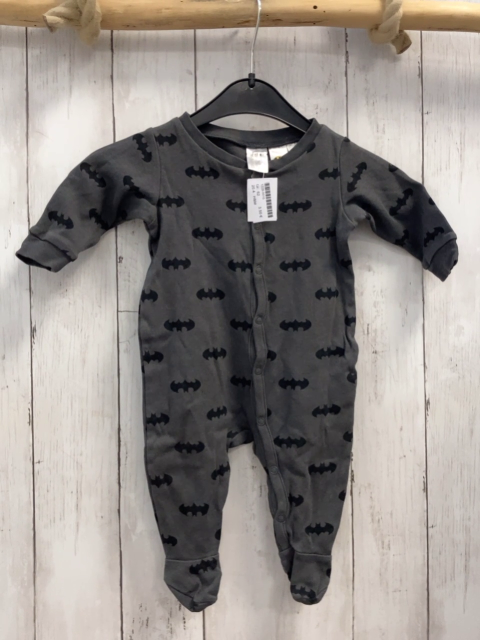 H&M  Schlafanzug  Gr. 62  grau schwarze Batman 