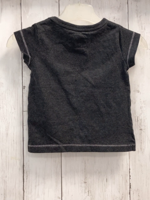 Next  T-Shirt  Gr. 68  dunkelgrau weiße Schrift 