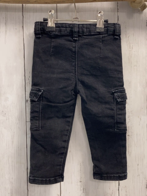 Zara  Hose  Gr. 86  schwarz Jeans Bund verstellbar 