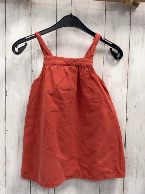   Kleid  Gr. 92  rot Kord Blumen 