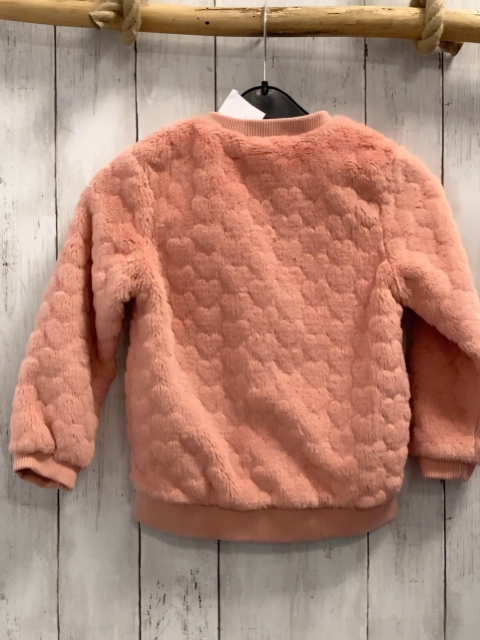   Plüschjacke  Gr. 110  rosa Herzen 