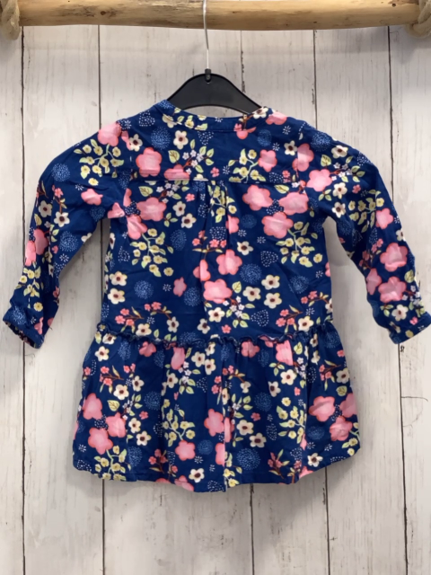   Kleid  Gr. 86  blau bunte Blumen 