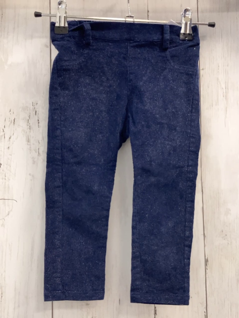 Guess  Jeggings  Gr. 92  blau Kord mit Glitzer 