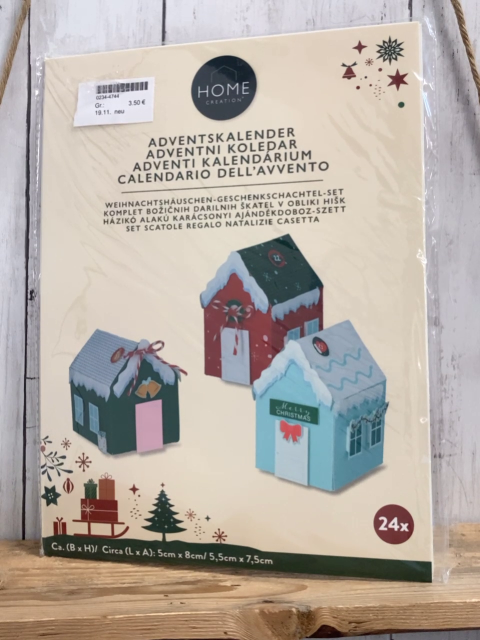 neu  Adventskalender  zum Basteln 