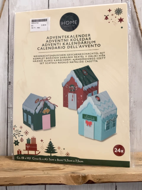 neu  Adventskalender  zum Basteln 