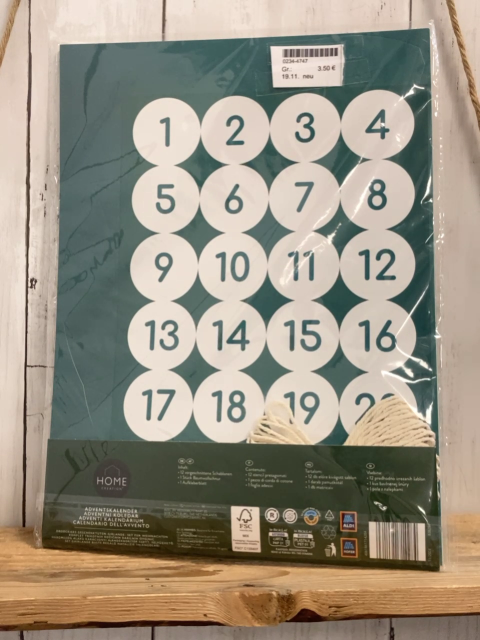 neu  Adventskalender  zum Basteln 