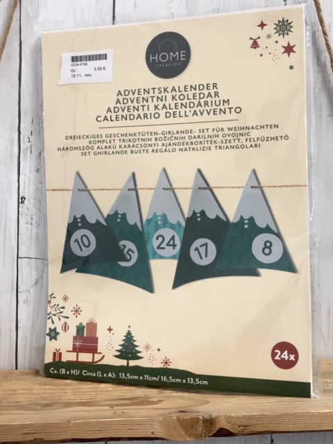 neu  Adventskalender  zum Basteln 