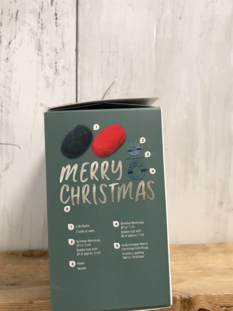 neu  Weihnachtsdeko  Bastelset Bommel-Girlande 