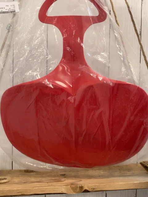 neu  Schlitten  roter Po-rutscher mit Felix 