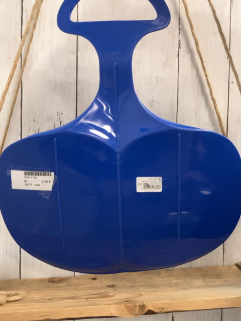 neu  Schlitten  blauer Po-Rutscher mit Felix 